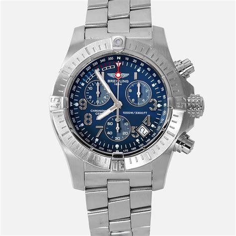 breitling seawolf blue dial|Breitling seawolf chrono.